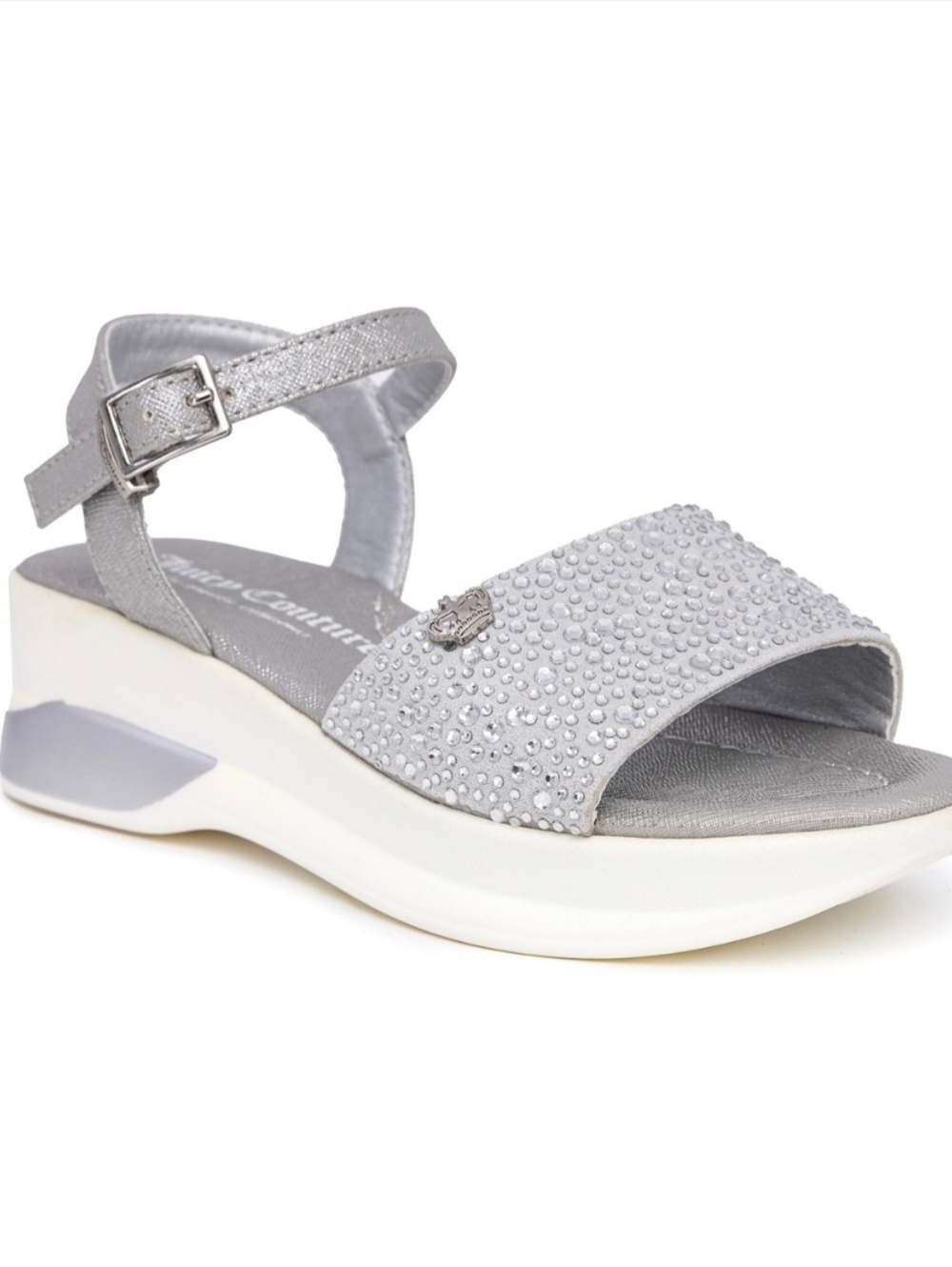 Juicy Couture Little and Big Girls Inspired Wedge Sandal - Silver